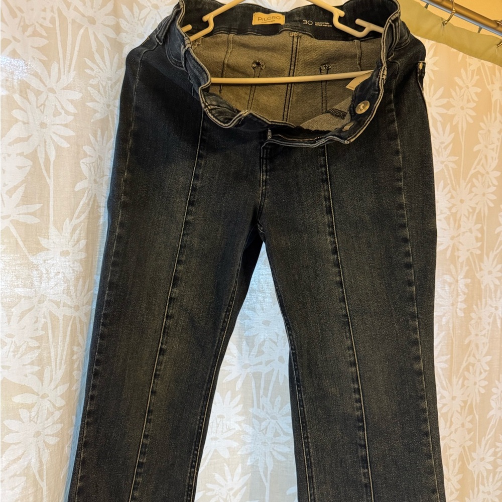 PILCRO SLIM 70S HIGH-RISE CROP FLARE JEANS Anthropology - Picture 2 of 5